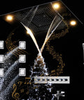 Kick Up Your Bathroom Goals With This Slick Ceiling Mount Rain Shower System Featuring Bright LED Lighting Smart Thermostatic Control And Polished Gold Hardware. Ceiling mount rain shower with LED lights and controls.