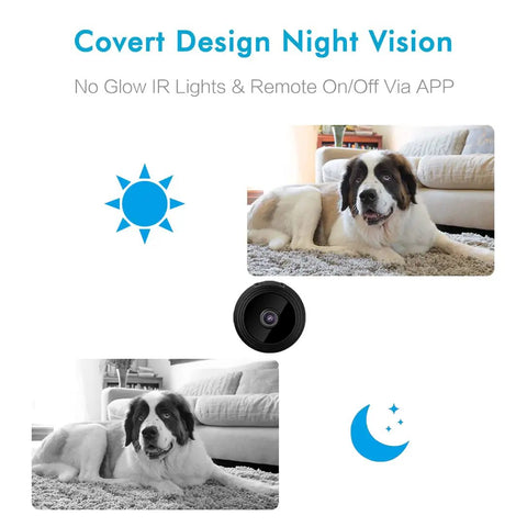 Hidden Camera For Home Security 1080p HD Mini Spy Camera WiFi Wireless Indoor Nanny Cam With Remote View motion detection and no-glow night vision