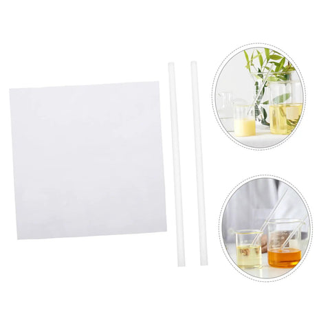 Two Pack Glass Sticks For Electrostatic Experiments In Junior High School Friction Electrification Physics Teaching Equipment with beakers
