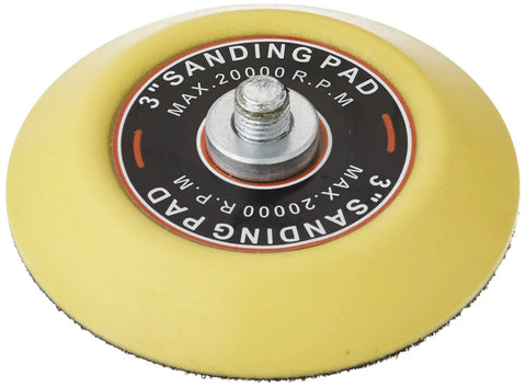 3 Inch Mini Air Polishing Kit With Direct Drive Polisher For Pro Grade Car Detailing Up To 2,500 RPM yellow sanding pad