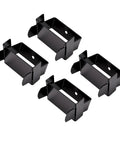Heavy Duty Stainless Steel Leaf Spring Clamps 2 Inch Wide For Truck And Trailer Vehicle Stabilizing To Stop Axle Wobble And Boost Ride Control, set of 4 black clamps