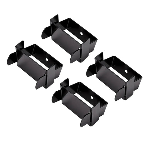Heavy Duty Stainless Steel Leaf Spring Clamps 2 Inch Wide For Truck And Trailer Vehicle Stabilizing To Stop Axle Wobble And Boost Ride Control, set of 4 black clamps