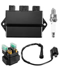 CDI Box Module Kit For YFM660 Raptor 660R 2002 2003 And Grizzly 660 Rhino 660 Quad Models 2002 To 2008 Replacement Part 5LP 85540 20 00 Durable Ignition CDI Unit With Plug And Play, showing components like CDI module, spark plug, and ignition coil.