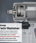 Cross-section of 1/2 Inch Mini Air Impact Wrench With Twin Hammer For One Hand Operation, showing twin hammer mechanism.