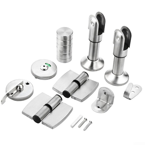 Heavy Duty Restroom Privacy Locks Hinges Kit For Public Partitions With Corner Codes And Partition Hardware Durable Fittings