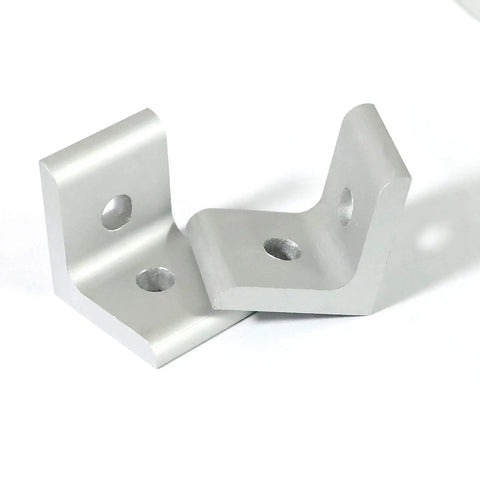 10 Pack 1515 Series Aluminum Inside Corner L Bracket Connector For Extruded Aluminum 2 Hole 1.5 Inch By 1.5 Inch By 1.31 Inch Body
