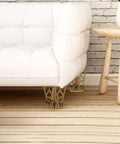 4 Pack Iron Furniture Legs for Couch Dresser Cabinet and Wardrobe Replacement Feet Lightweight Oxidation Resistant Sofa