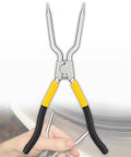 Upgrade 383EER4001A Spring Expansion Tool for Washer Door Boot, safety coated grip, shown with pliers expanding tool