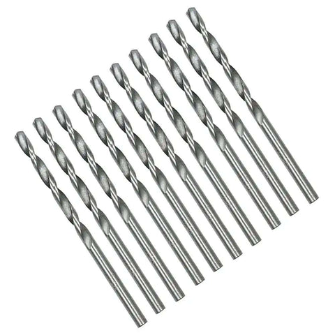 Set of 10 straight HSS twist bits from 40 Piece Mini Drill Bit Set 0.5mm To 2.0mm Straight HSS Twist Bits Fully Ground High Speed Steel