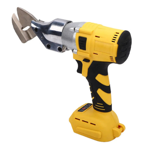 Oreilet BL Series Cordless Sheet Metal Cutter With 400Nm Torque And 360-Degree Rotating Head, yellow and black handheld tool.