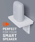 Ultra Wide Outlet Shelf With Built In Cord Storage Delivers Huge Space For Bulky Plugs And Big Devices Like Smart Speakers And Routers