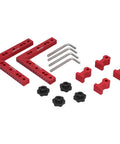Right Angle Woodworking Clamp Set For Precise Joints With Durable Aluminum Fixture CNC Machined And Built To Last Pro Grade
