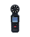 3 In 1 Handheld Wind Meter With Backlight, Ultra Accurate Wind Speed And Temperature Readouts With Beaufort Scale, Perfect For HVAC Pros, Sailing, Fishing, Outdoor Adventures, And Indoor Or Outdoor Use, black LCD anemometer front view