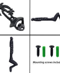 Wall Mounted Black Palm Tree Bottle Cap Opener Heavy Duty Cast Iron Garage Beer Bottle Opener With Boss Tropical Vibe shown with mounting screws.