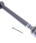 Heavy Duty Kickass Steering Arm Tie Rod Ball Joint Straight Swap Replacement For Case Ih 4wd Loader Backhoe Real Deal Fixed Farm Steering 144457A1 112509A1, metal construction with threaded end.