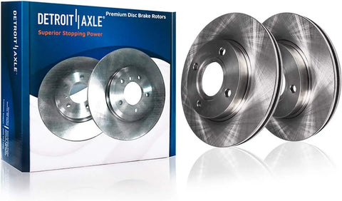 Front Brake Kit With 11.02 Inch Rotors And Ceramic Pads For 2009 To 2014 Nissan Cube And 2007 To 2012 Sentra Versa Replacement Disc Brake System Premium Quality Direct Fit Easy Install