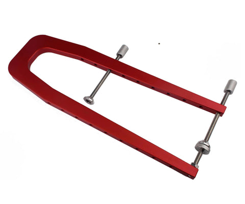 Aluminum Alloy Acoustic Guitar Repair Tool Set With CNC Machined Clamp For Back Panel Cracks And Opening, Adhesive Repair, Red Finish
