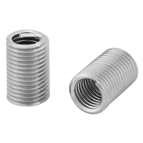 Heavy Duty M6 X 1.0 Stainless Steel Thread Inserts Kit 50 Pcs SS304 Coiled Wire Helical Inserts For Tougher Screw Joints In Low Strength Materials 3D Length