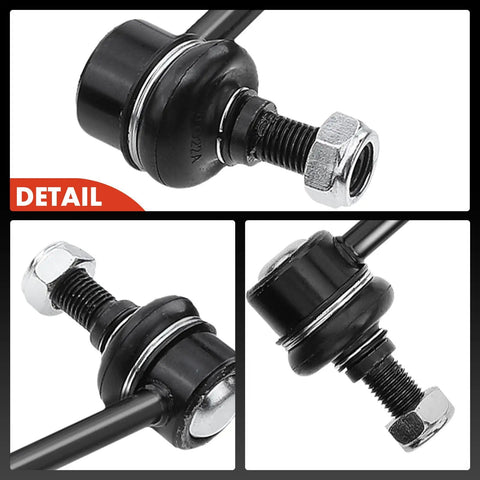 Close-up of components in 2 Front Sway Bar Links Stabilizer Kit For Honda Odyssey 2005 To 2017, Front Left And Right End Links, Anti Roll Bar Replacement