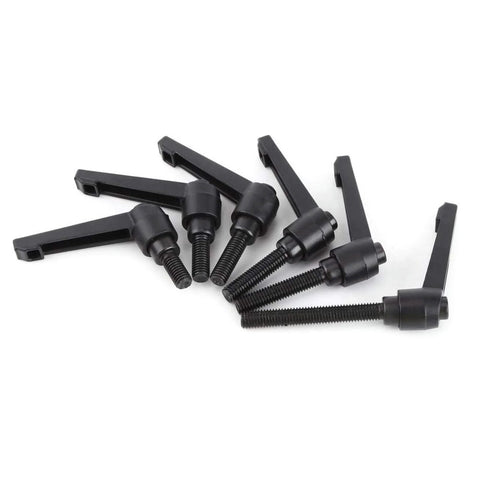 Adjustable Clamping Lever With External Male Thread For Machinery, Ratchet Style Threaded Handle Knob, M8, Durable Alloy Construction