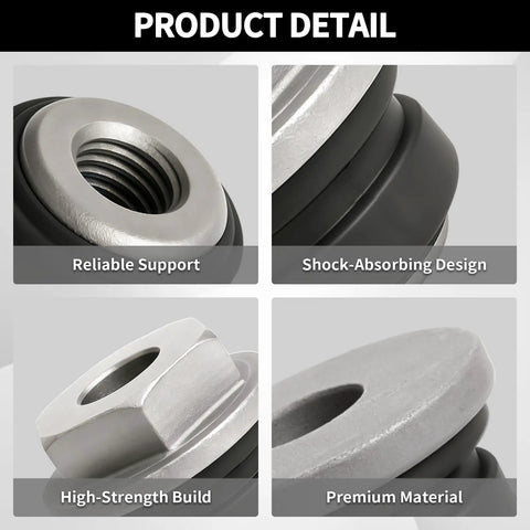 Ford Explorer 4 Piece Rack And Pinion Bushing Kit For 2010 to 2015 Models, reliable support, shock-absorbing design detail