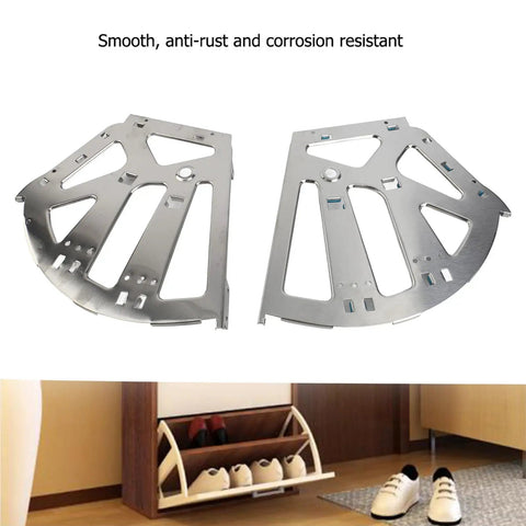 2 Pack Stainless Steel Shoes Cabinet Hinges For Drawers Shelves And Shoe Cabinets Built To Last Rust Resistant Replacement Hardware
