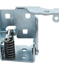 Premium Heavy Duty Chrome Front Lower Door Hinge Pair For Cadillac Escalade 2007 To 2014 showing spring mechanism and hinge detail.