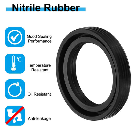 nitrile oil seal 25x35x7mm set with good sealing performance, temperature and oil resistance, anti-leakage features shown