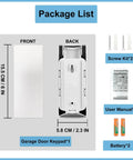 Package contents of Garage Door Opener Keypad Replacement For Intellicode And DIP Switch Openers, Wireless Keyless Entry