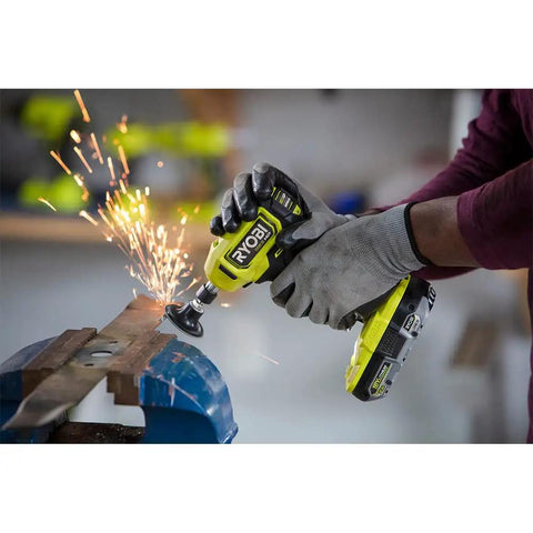Beast Mode 18V Cordless Right Angle Die Grinder Featuring A Brushless Motor Up To 22000 Rpm Variable Speed Paddle Switch Built In LED Light And Fast Spindle Lock For Reliable Precision Grinding