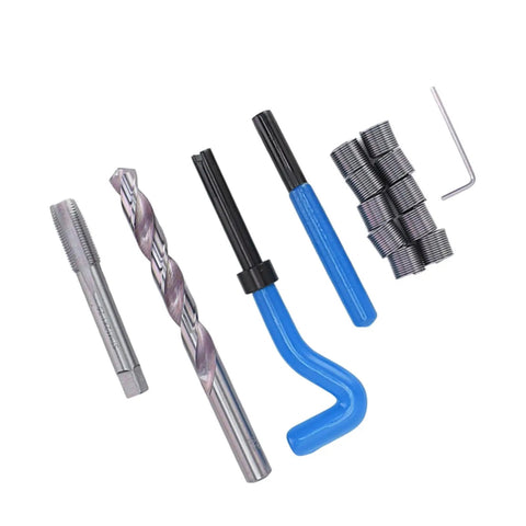 Top Tier M12 X 1.25 Thread Repair Kit Made From Premium HSS Steel For High Strength Threaded Insert Sets That Fix Damaged Threads Like A Boss With Precision Grinding And Durability You Can Trust, M12 x1.25 HSS kit with tap, drill, inserts and wrench