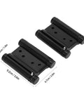 Double Action Spring Hinge Set Auto Close Two Way Door Hinge for Cabinets Wardrobes and Gates Stainless Steel Plated