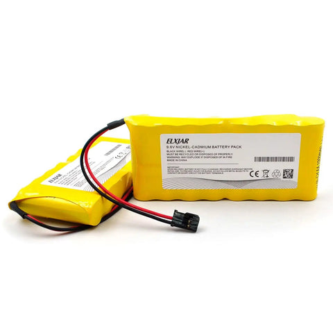 2-Pack 9.6V 1000mAh Ni-Cd Flat Type Battery Pack For Futaba Transmitters 8-Cell Plug And Play RC Model Compatible