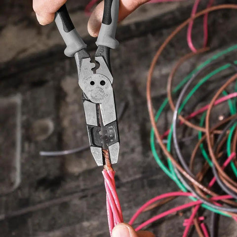 All In One Hybrid Multitool Pliers For Pros, Do It All Wire Stripper Crimper Bolt Shearing, Wire Grabbing, Twisting And Looping Tool, Time Saving Utility, Made In USA, Durable Heavy Duty Construction