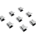 Set of 8 heavy duty carbon steel folding brackets with 180 degree self locking hinges, electroplated finish, automatic locking design