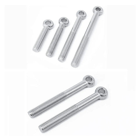 304 Stainless Steel Shoulder Eye Bolt M20 Heavy Duty Lifting Eyebolt For Industrial Machinery And Rigging High Strength Forged Steel Safe Load Bearing Quick Install Durable Lift Tool 1 Pcs, angled view