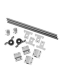 8mm Lead Screw Kit With Brass Nut For 3D Printers And General Machines, 450mm Length, stainless rod, bearings, couplings