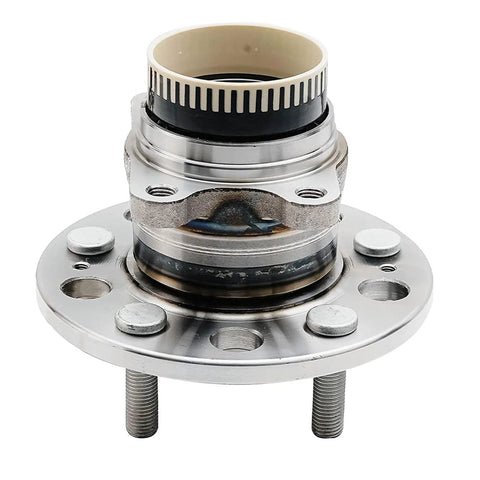 Front view of wheel hub from Front Steering Knuckles And Wheel Hub Bearings Kit For 2011 Hyundai Sonata 2.4L With Sport Suspension FWD Replacement
