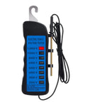 Pro Grade High Voltage Fence Tester For Farms, 12 KV Max, Portable Fault Finder With 8 Neon Indicator Lights, Electric Fence Testing Tool For Energizers, Grounds And Fence Components, Quick Readouts For Safe Accurate Fence Status, black plastic handheld