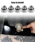 Heavy Duty Steel Oil Drain Valve Adapter With 27mm X 2.0 Thread For Cars Trucks And Generators Extends Recessed Pans with easy install display