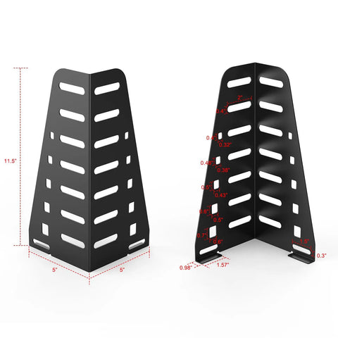 Two Pack Headboard Brackets For Metal Bed Frames Mounting Kit Compatible With 14 16 And 18 Inch Headboards Durable Steel Construction