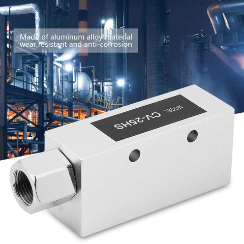 Vacuum generator CV-25HS with Rp1/4 thread port and white aluminum body