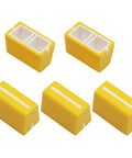 5 Pack Universal Yellow Fader Caps For DJ Mixers Replacement Slider Potentiometer Knobs For DJ Controllers And Consoles
