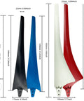 22.83 Inch Wind Turbine Blade For DIY Horizontal Turbine Generators, 58 Centimeters Carbon Fiber Nylon Composite, Red Blade