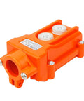 Heavy Duty Metal Rainproof Hoist Crane Push Button Switch With CoB-61 Pendant Control Station, orange, manual control, up down operation.