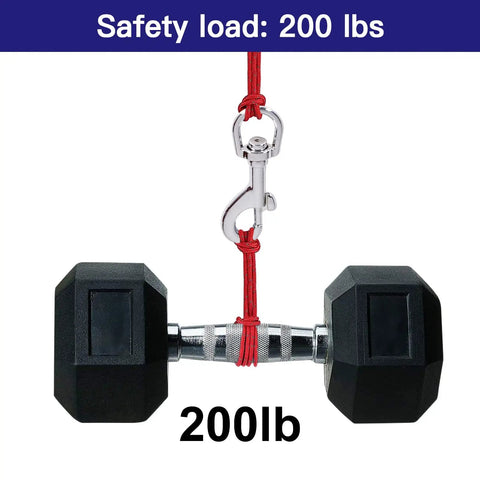 Heavy Duty Metal Swivel Flag Snaps With Kickass Swivel Eyelets For Max 5/16 Inch Rope, Sweet Polished Look, Pack Of Two, Solid Flagpole Rigging And Durable Dog Leash Hardware For Daily Use with a 200 lb weight.