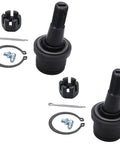 4x4 Front Suspension Kit 13pc For 2000 To 2002 Dodge Ram 2500 4WD Includes Front Upper And Lower Ball Joints Inner And Outer Tie Rods Sway Bar End Links Adjusting Sleeves. Black metal ball joints with hardware