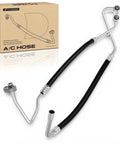Solid A/C Suction And Discharge Line Hose Kit For Dodge Ram 2500 3500 2006 2007 2009 5.9L 6.7L Diesel Swap with metal fittings