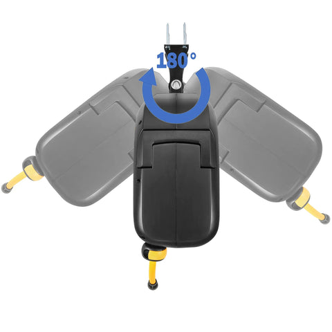 Retractable Three Eighths Inch 50 Ft Flex Hybrid Air Hose Reel with 180 degree swivel mount demonstration