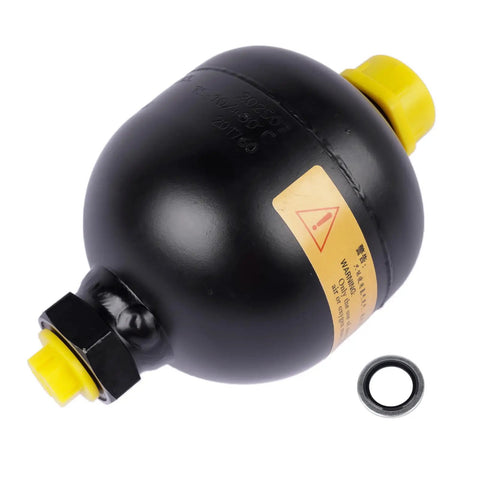 Diaphragm Accumulator 20 Cu In 0.32 L High Pressure 4786 Psi With G1/2 Thread for hydraulic systems, durable steel construction